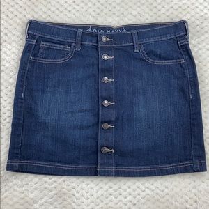 Old Navy Button Front Denim Jean Skirt